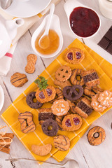 Shortcrust pastry biscuits.	