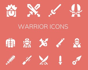 warrior icon set