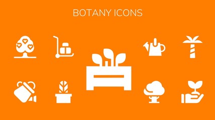 Modern Simple Set of botany Vector filled Icons