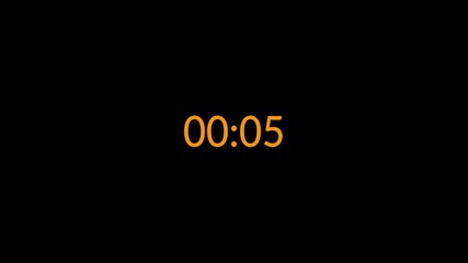 4K Animation Countdown Timer, Clock counting down, 10 seconds countdown timer