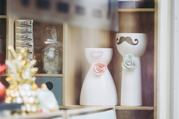 Vase monsieur madame décoration d'intérieur