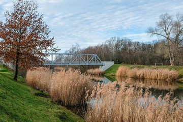 Brücke über den Saale Leipzig Kanal