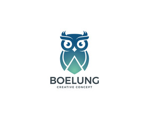 Owl night logo design