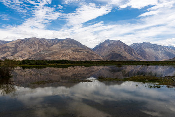 Fototapeta na wymiar View of the Nubra Valley, Ladakh, india