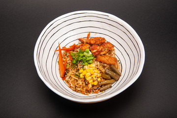Chinese dish in the form of a pickled chicken egg with rice