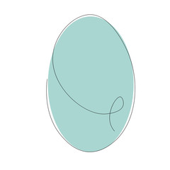 Easter background with egg, vector illustration