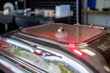 Food at buffet in hotel restaurant 9