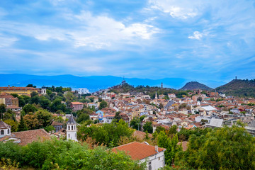Fototapeta na wymiar Panoramic view of Plovdiv City in summer 5