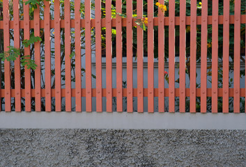 Obraz premium wooden fence on white background