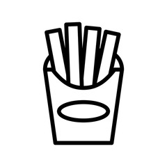 French Fries icon vector