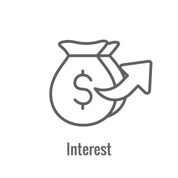 Investment or Banking Icon that shows increase in amount