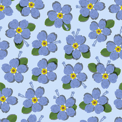 Obraz premium Vector hand painted floral pattern