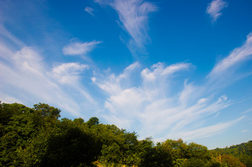 blue sky with cloud