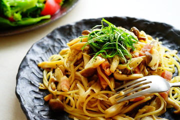 きのこパスタ
