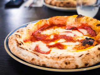 delicious italian pizza dish - with fresh ingredients