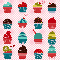 cupcakes set