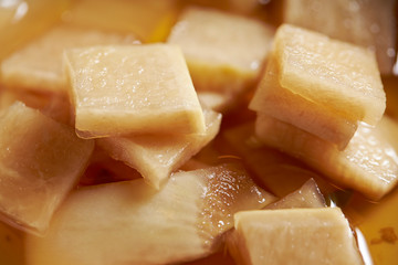Korean sour white radish pickle 