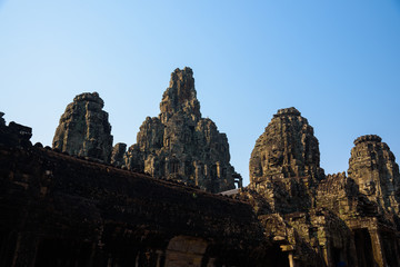 12th century Bayon temple complex in Siem Reap, Cambodia