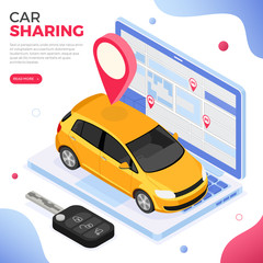 Car Sharing Service Concept