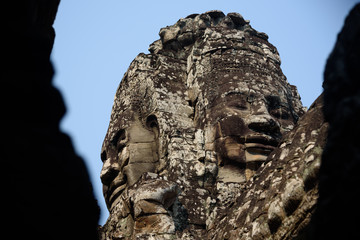 Obraz premium 12th century Bayon temple complex in Siem Reap, Cambodia