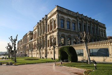 Obraz premium Fatih Sultan Mehmet Bridge At Bosphorus, Istanbul, Turkey
