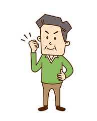 01_01_中年_男性_ガッツポーズ