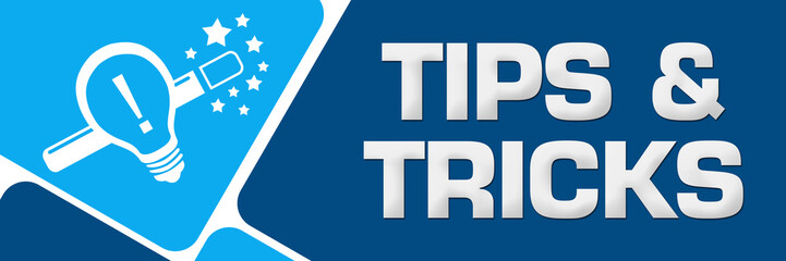 Tips And Tricks Blue Rounded Squares Horizontal 