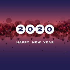 Best Wishes - New Year Card, Cover or Background Design Template - 2020