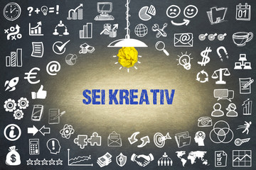 Sei kreativ