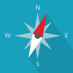 compass navigation icon- vector illustration