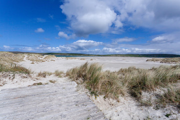 Fototapeta na wymiar End of the Boardwalk Maghera Beach County Donegal Ireland