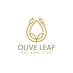 Olive Oil / Droplet and Flower logo design