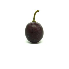 Close up of fresh grape isolated on white background.