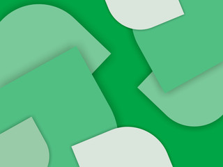The Amazing of Green Material Design, Abstract Modern Shape Background or Wallpaper