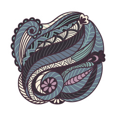 Multicolor Paisley print