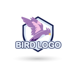 Bird Logo modern style, can use for mascot brand business. Vector illustrations