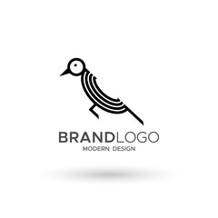 Fototapeta na wymiar Bird Logo modern style, can use for mascot brand business. Vector illustrations