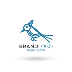 Bird Logo modern style, can use for mascot brand business. Vector illustrations