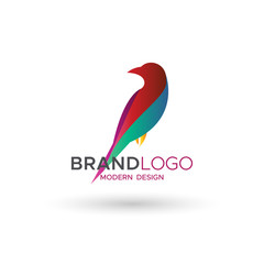 Bird Logo modern style, can use for mascot brand business. Vector illustrations