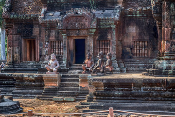 Banteay Srei or Banteay Srey temple Angkorian sites in Cambodia