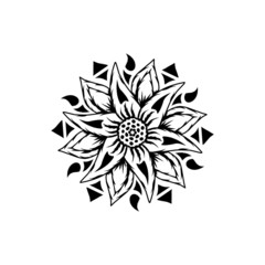 flower on white background