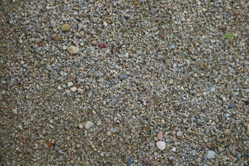 Deposition of sand that has been blown together by the water