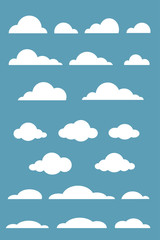 Set of clouds