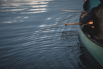 Fototapeta premium Oar. Rowing. Canoe. Kayak. Boat.