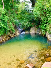 Rangala Natural Pool where the water is filled by the waterfall