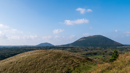 Obraz premium 제주 용눈이오름 풍경