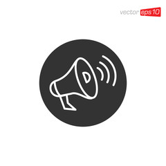 Megaphone Icon Design Vector Template