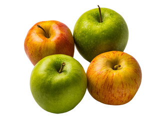Isolated fresh apple on a white background