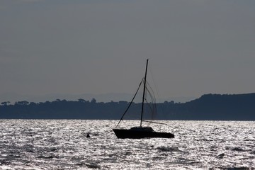 Fototapeta premium sailboat on sea