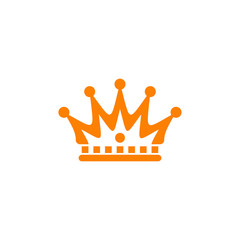 Luxury crown icon logo design vector template